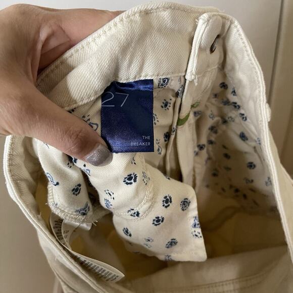 Anthropologie Pilcro and the letterpress the breaker high rise beige jeans Sz 27 - Picture 5 of 6